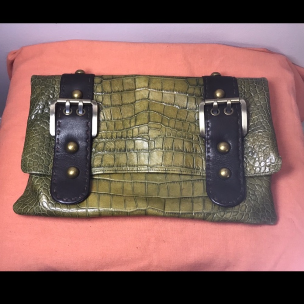 Brahmin style Alligator leather Clutch